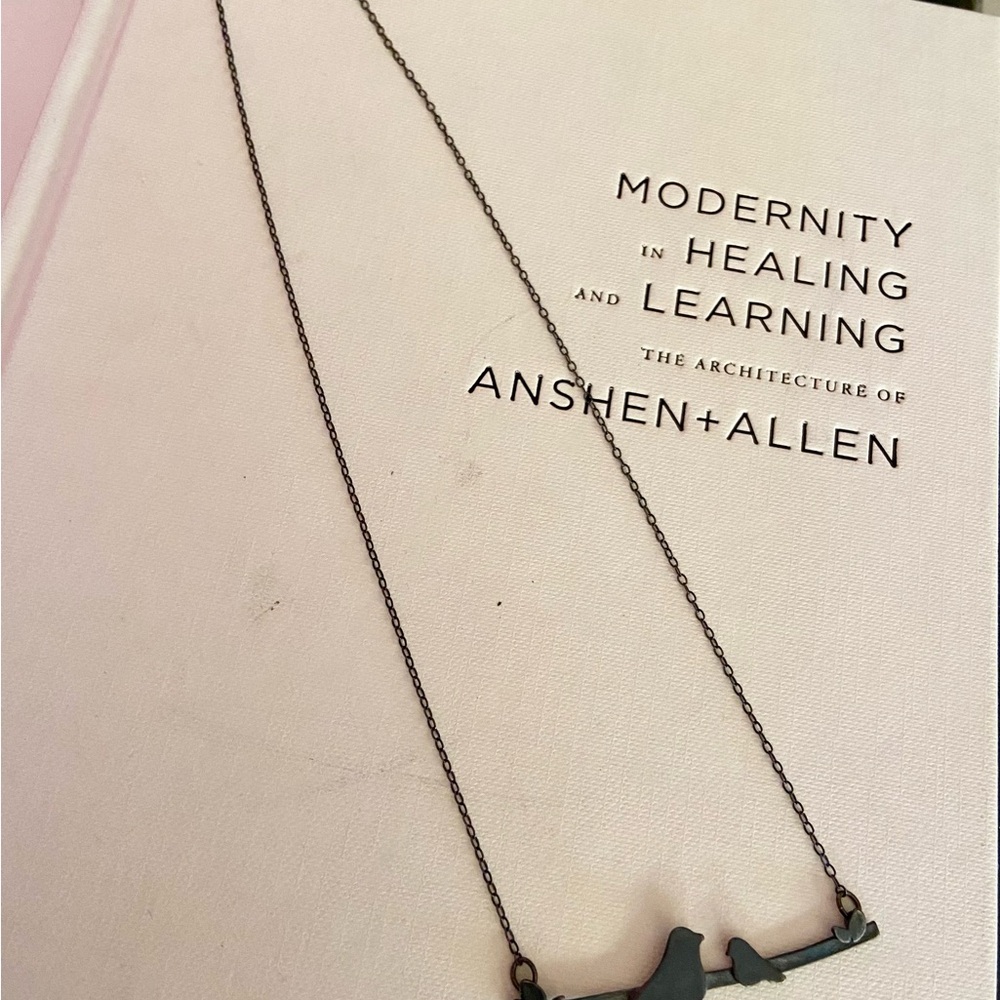 Elegant Black Bird Necklace 18.5”